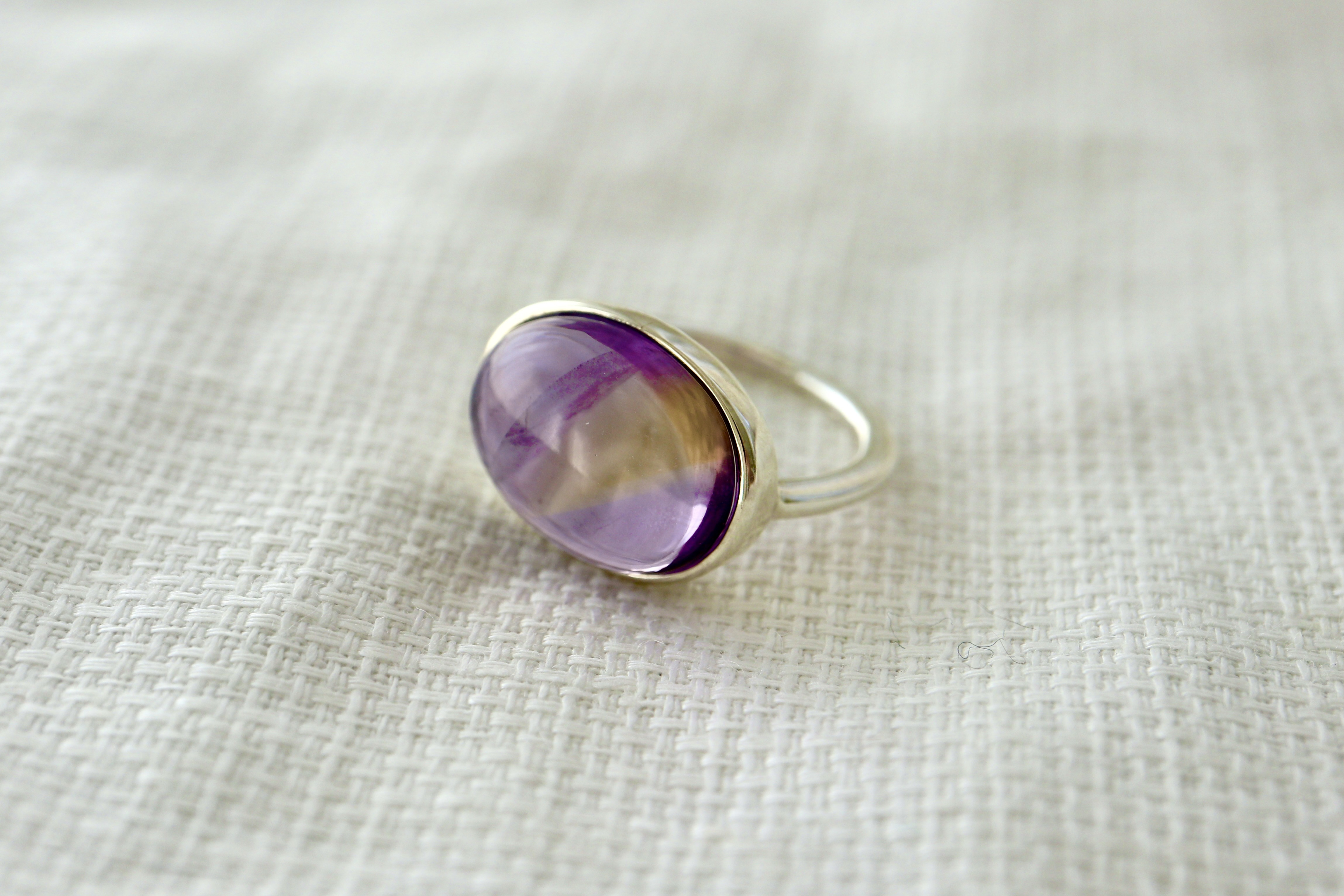 [orange×purpleのametrine]ring