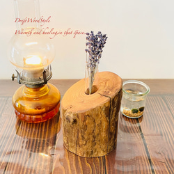 流木インテリア シンプルな流木の一輪挿し N9 6枚目の画像