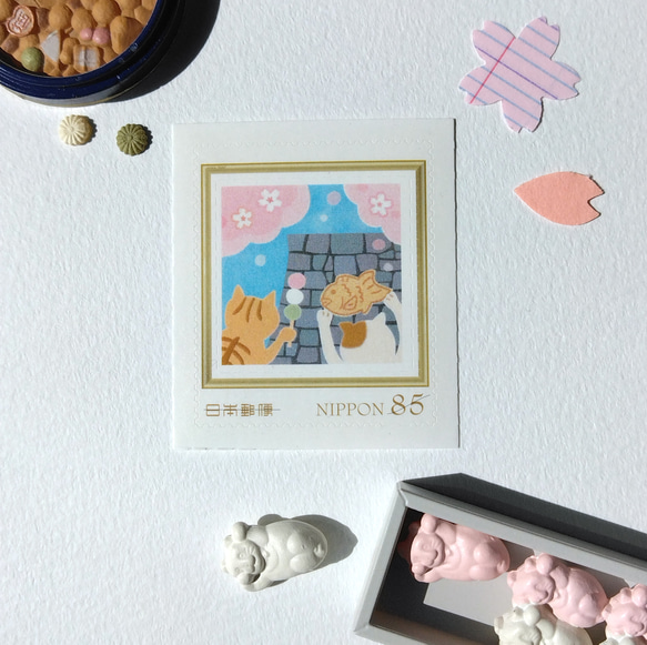 85円切手　花も団子も〜お城編〜 1枚目の画像