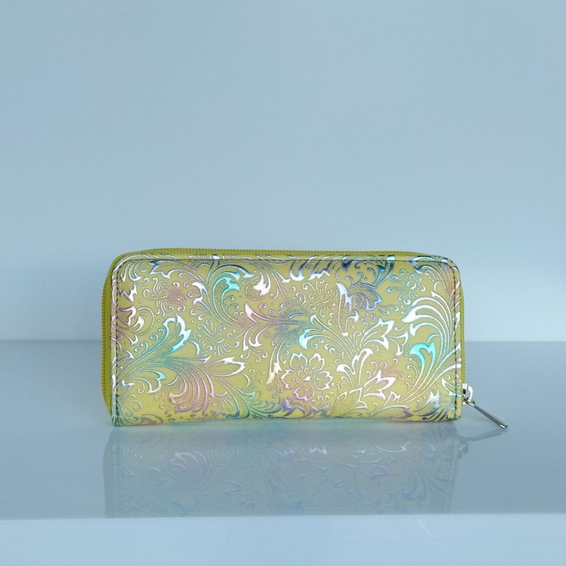 ヨーロッパサラサ(イエロー地に七色箔）