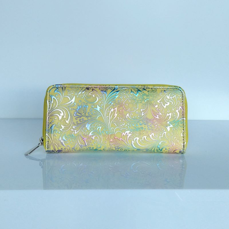 ヨーロッパサラサ(イエロー地に七色箔）