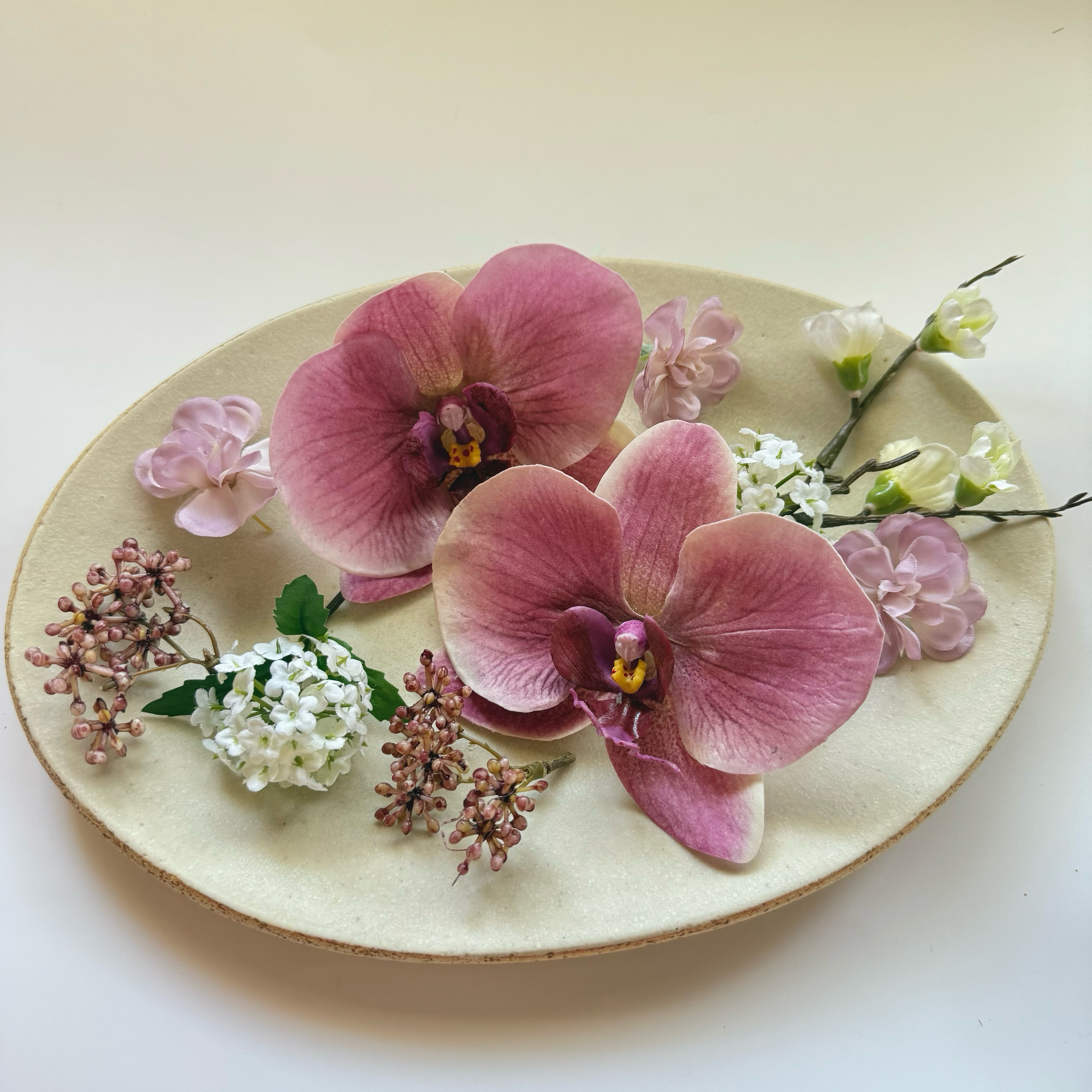 胡蝶蘭♡モーブピンク髪飾りヘッドパーツ　和装　白無垢　色打掛　振袖　成人式　アーティフィシャルフラワー　ウェディング②