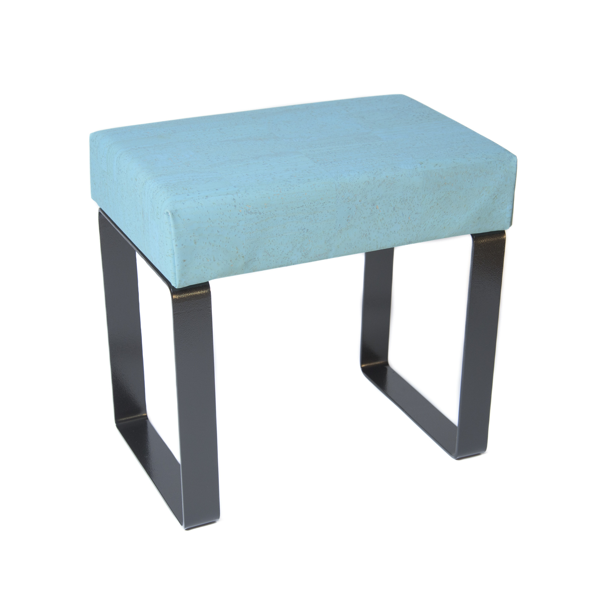 Talawa Cork コルクレザーオットマン (オーシャンブルー)