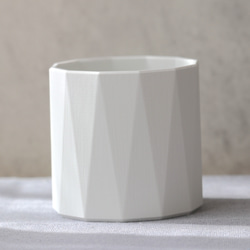 ペン立て　ペンスタンド　小物入れ　デザインポット　ホワイト（DesignPot_004） 3枚目の画像