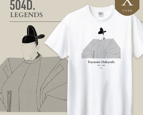THE LEGENDS】豊臣秀吉 / Toyotomi Hideyoshi｜グラフィックTシャツ