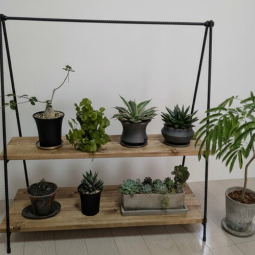 アイアンシェルフ アイアンラック 多肉植物 棚 什器 キャンプ 収納 80032784215e3387e50e3483a205a8