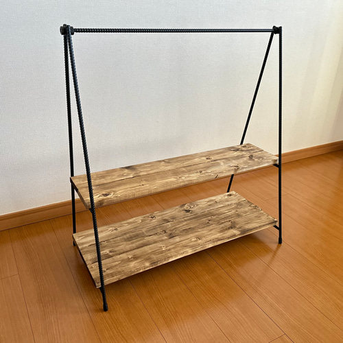 送料込み】ハンギングラック アイアンシェルフ キャンプラック 什器