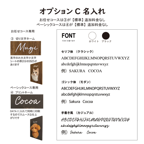 うちの子オーダー2025【おまかせコース：オーダーメイド羊毛猫犬】（ウッドパネル） ペットメモリアル2025 6枚目の画像