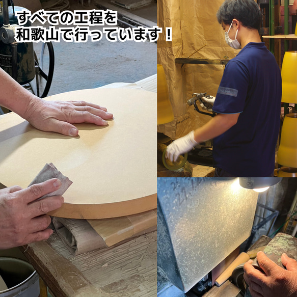 木製丸型ミニちゃぶ台　【カラー】ライトグレー・イエロー・ピンク・スカイブルー 17枚目の画像