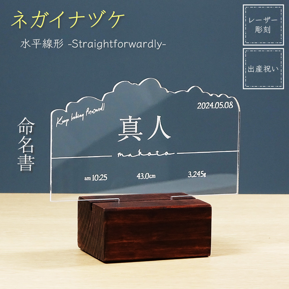 命名書 赤ちゃん 出産 子供 メモリアル 名入れ 名前 出産祝い 誕生祝い 思い出 記念 ギフト プレゼント アクリル
