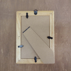 【送料無料】羊毛刺しゅうの額絵「おすましネコ」 5枚目の画像