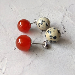 アゲート・めのう（瑪瑙） ピアス（スタッド・一粒） の人気通販  