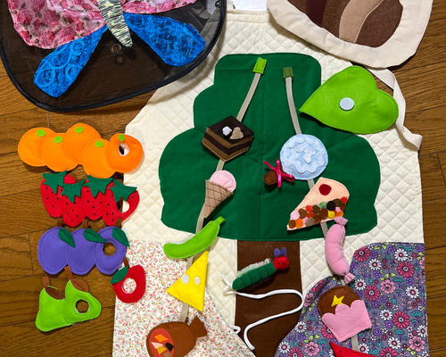 はらぺこあおむし　エプロンシアター はらぺこあおむしエプロンシアター その他人形 あんころりん