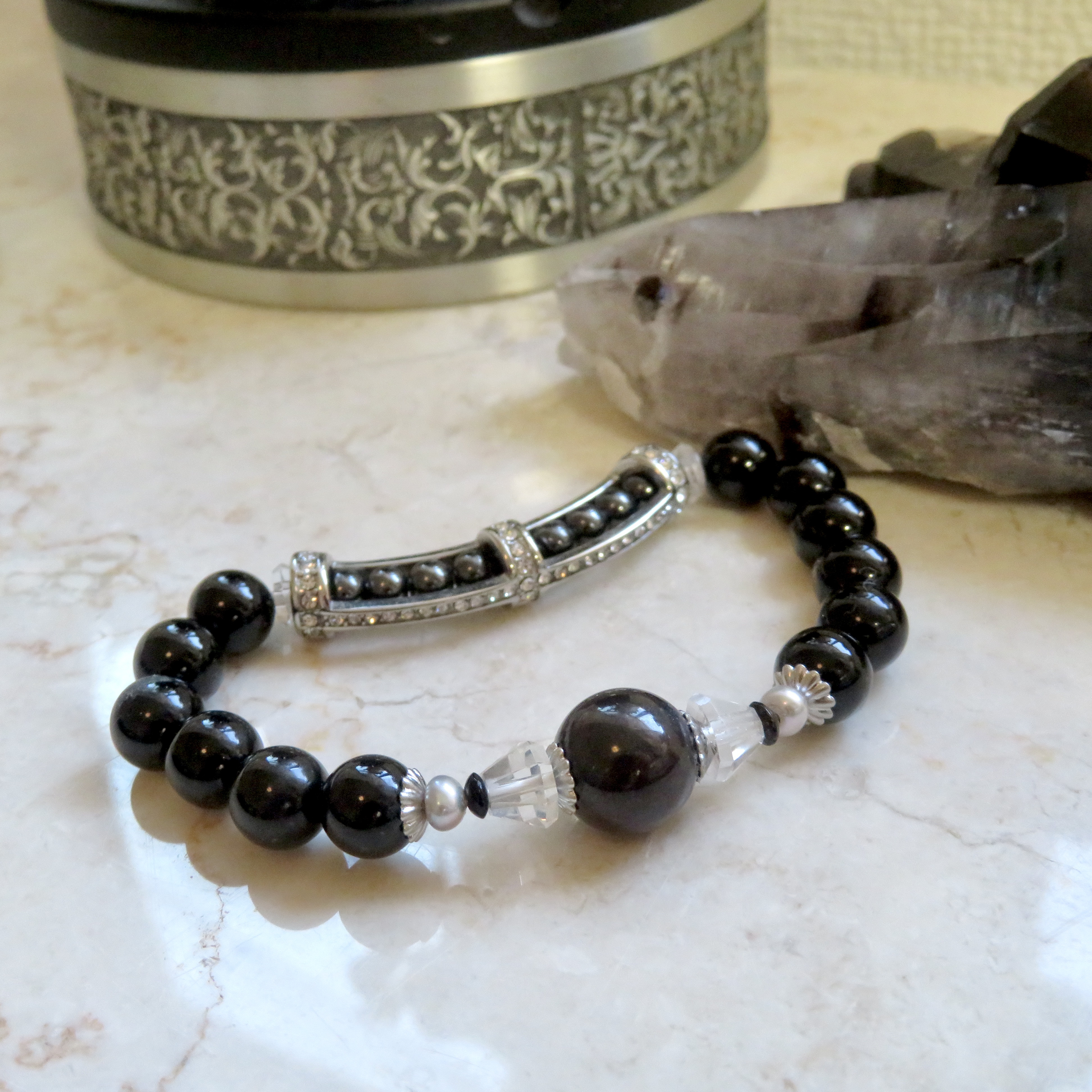 モリオン×スギライトの守護ブレスレット