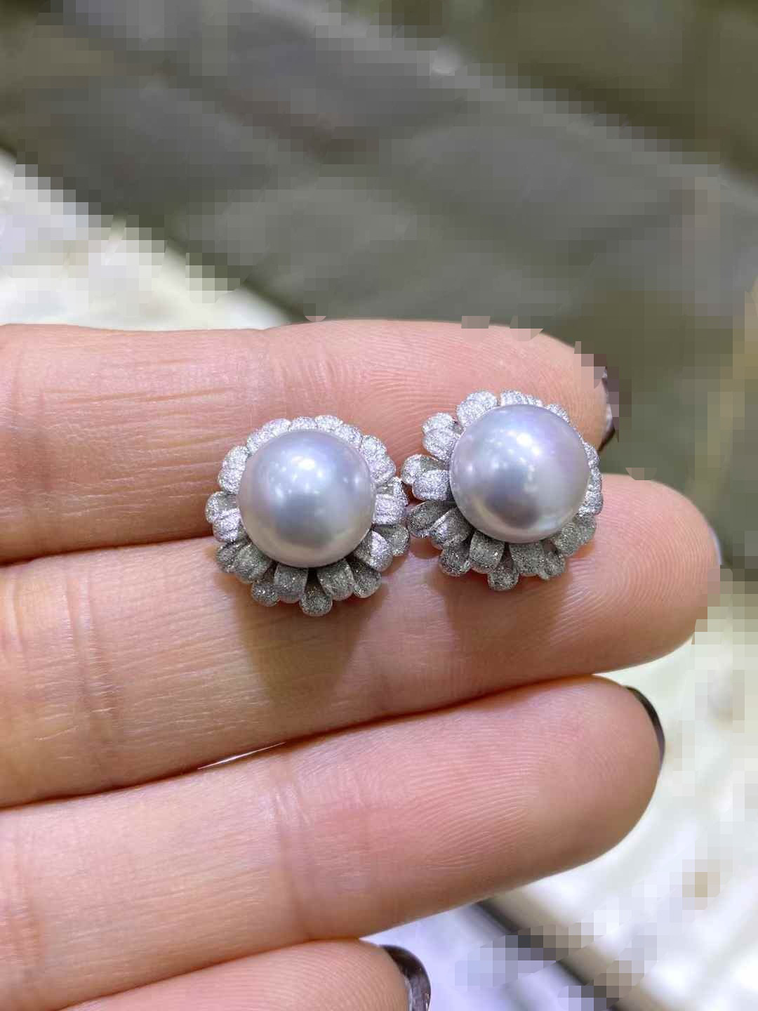 【高級】あこや真珠　ピアスs925