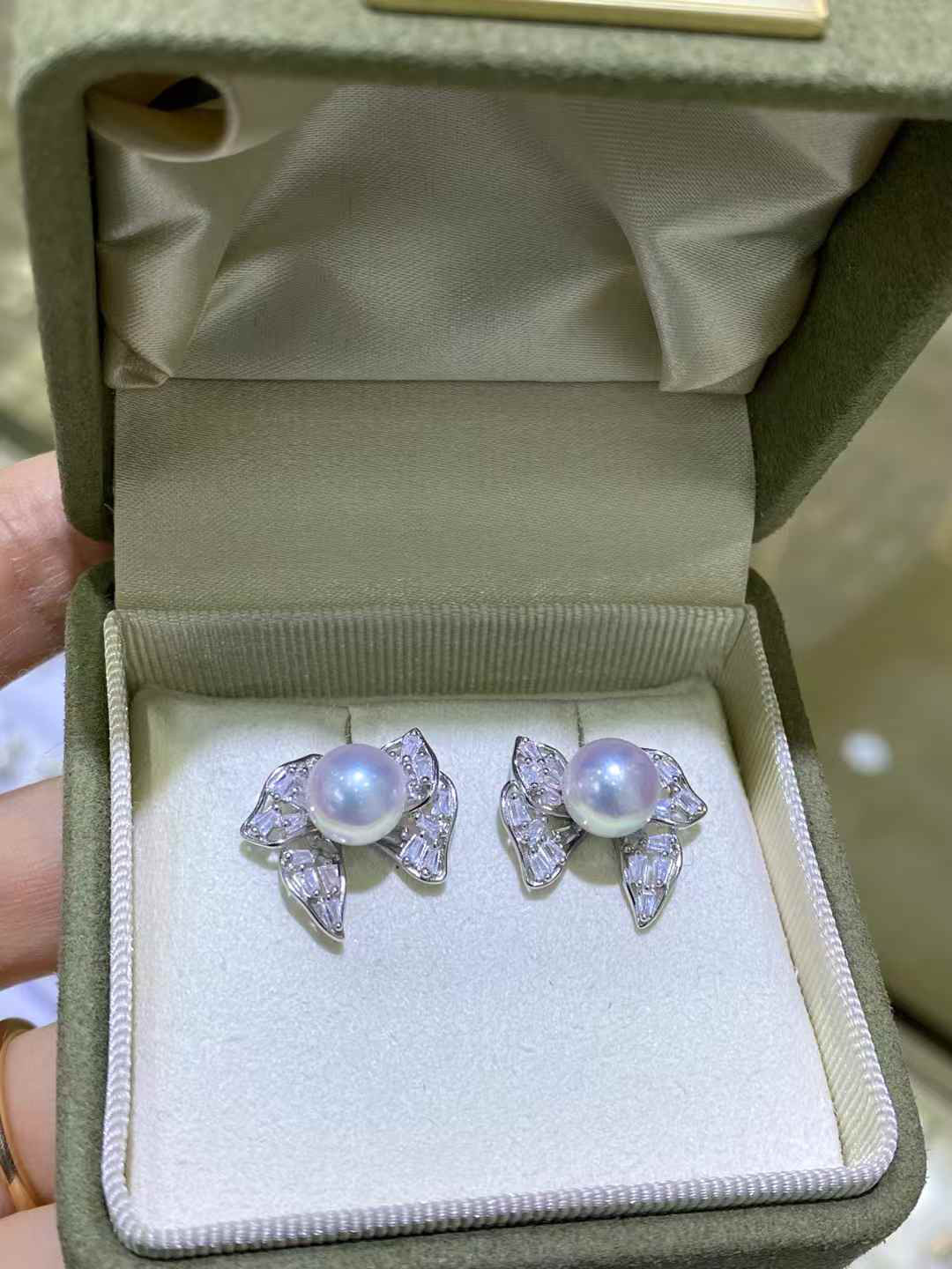 【高級】あこや真珠　s925