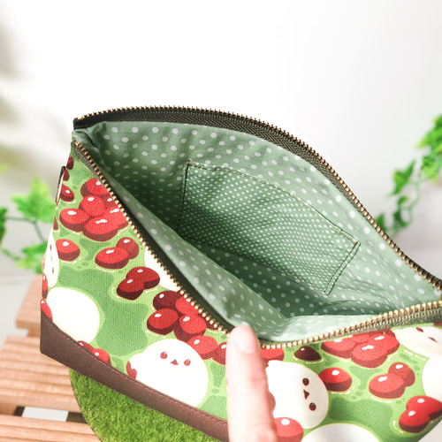 シマエナガ❤抹茶ぜんざい❤ショルダーバッグ❤ハンドメイド お1人様1点限り】 シマエナガ❤抹茶ぜんざい❤ショルダーバッグ