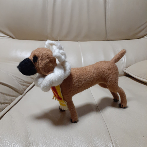 羊毛フェルト 土佐犬 羊毛フェルト Kingこうた 通販 18975495