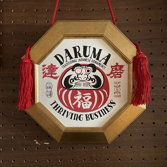 DARUMA 達磨 / 八角額付きポスター イラスト 038 GENERAL STORE 通販
