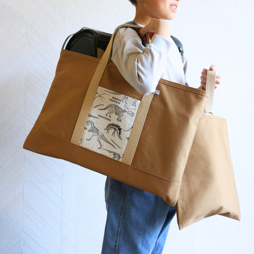 ◇入園入学セット◇ずっと使えるレッスンバッグと上履き入れ・M 