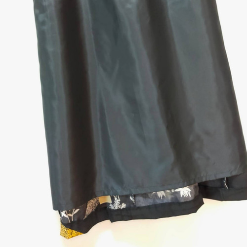 黒留袖アンサンブル*フレンチワンピース裏付き+ボレロ*リボン