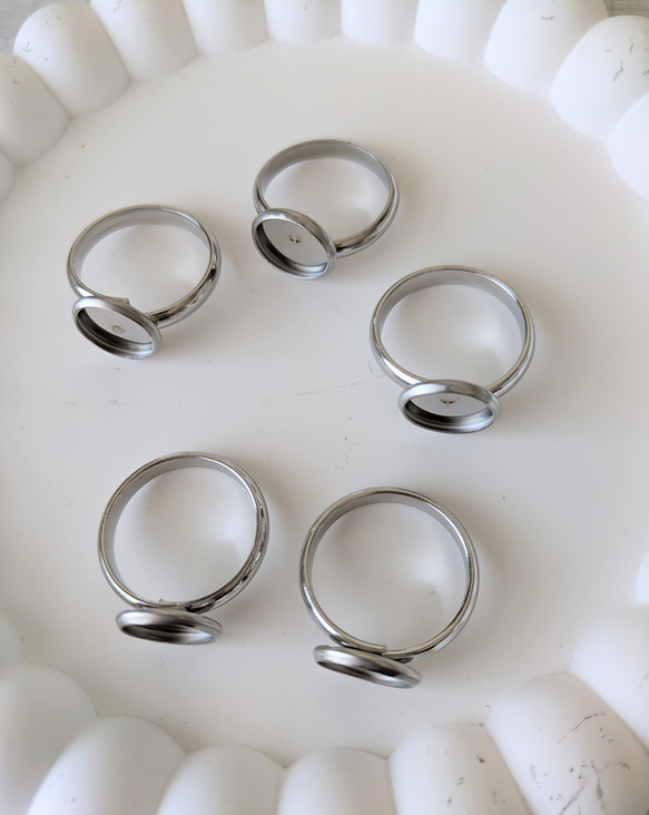 ３点以上送料無料：リングパーツ：サージカルステンレス製：１０ミリ：5個 1枚目の画像
