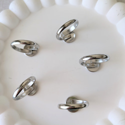 ３点以上送料無料：リングパーツ：サージカルステンレス製：１０ミリ：5個 2枚目の画像