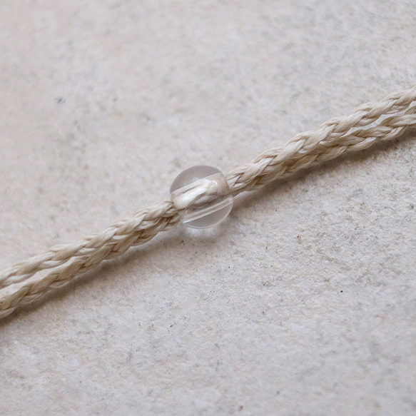 ローズクォーツ天然石マクラメネックレスmac412-エスニックアジアンエキゾチックなアレルギーフリーの大振りアクセサリー 6枚目の画像