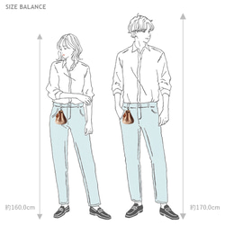 腰巾着 S 巾着バッグ ベルトポーチ 鹿革 レザー ヌメ革 本革 日々を刻む日記帳 nfl pst Creema店 12枚目の画像