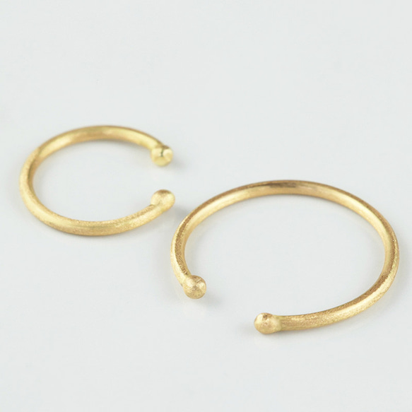 k18 pg イヤーカフ　リング　3号 K18 イヤーカフ】 K18 イヤーカフ リング 輪っか 大 小 華奢