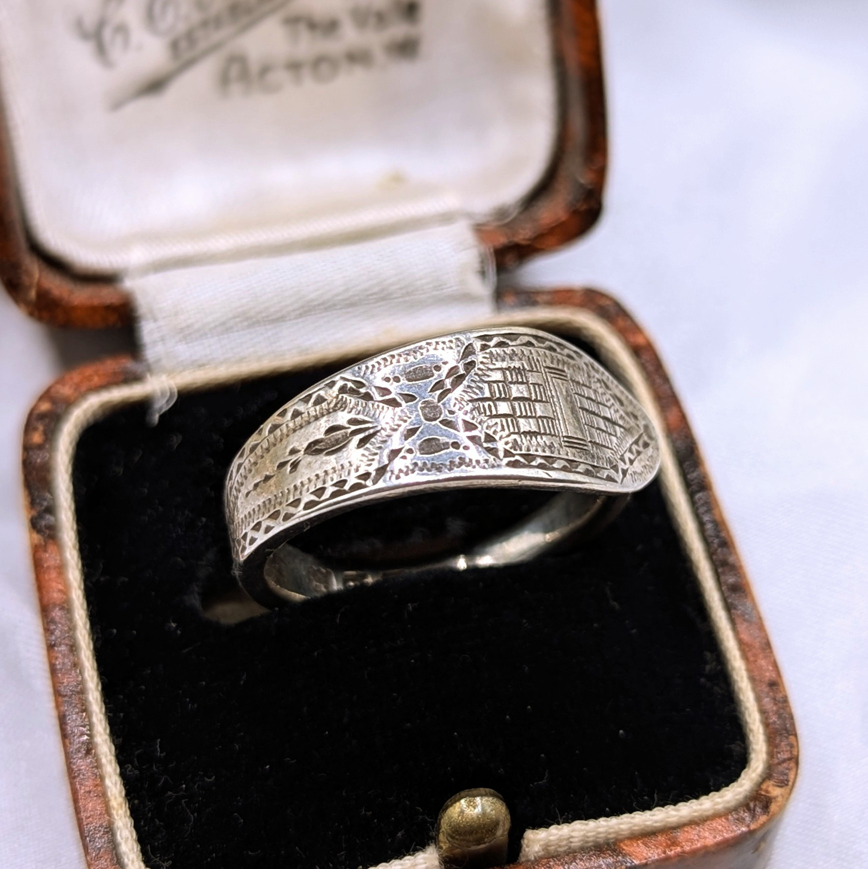 シルバー925 1922年ロンドン製　アンティークスプーンリング