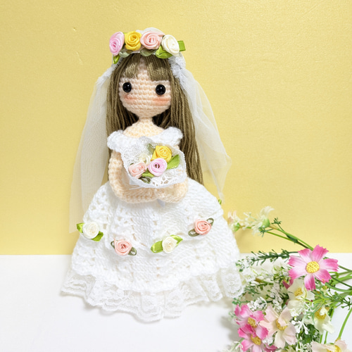 ✿ゆずぽん 着せ替えあみぐるみ女の子 着せ替えができるあみぐるみを編んでみた その1 - たのしい物欲