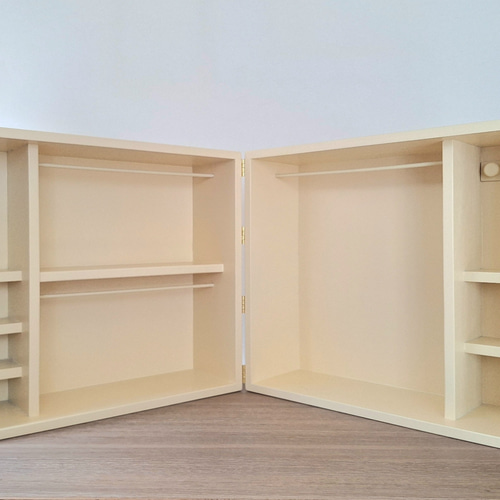 受注製作】全7色 ドール用 クローゼット ハンガーラック 収納ラック