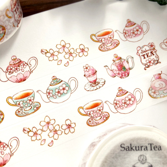 SakuraTea 遮蔽膠帶 | Sakura Tea (15mm x 10M) 第2張的照片