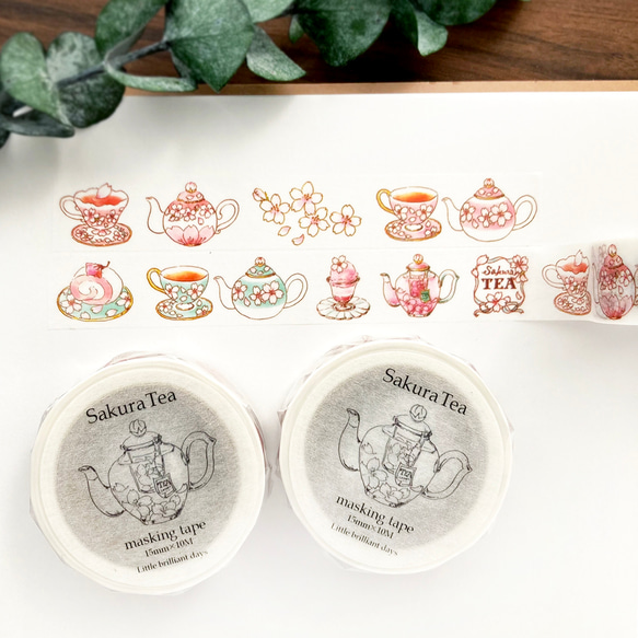 SakuraTea 遮蔽膠帶 | Sakura Tea (15mm x 10M) 第4張的照片