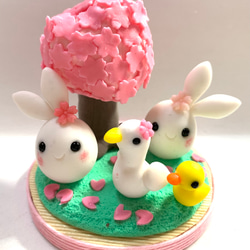 ☆イースターのうさぎちゃんカップケーキ(受注生産) その他置物 おり姫