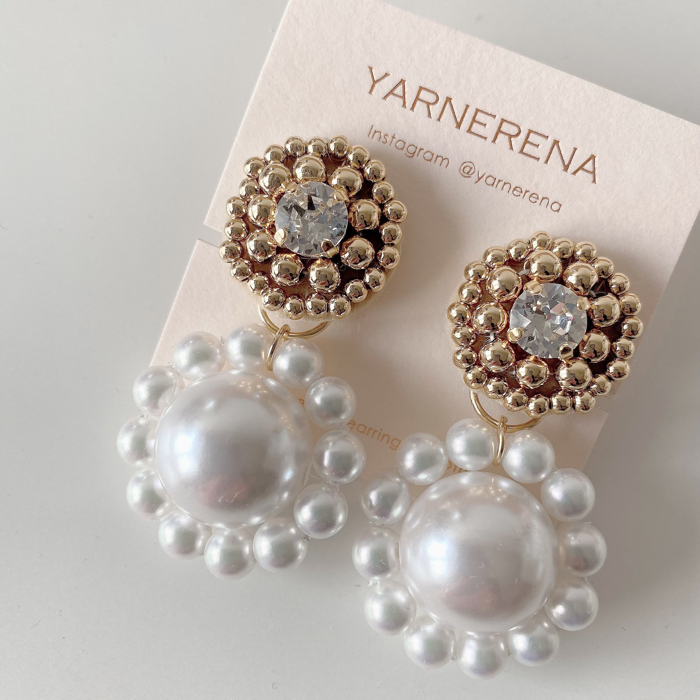 ビッグパールピアス／イヤリング