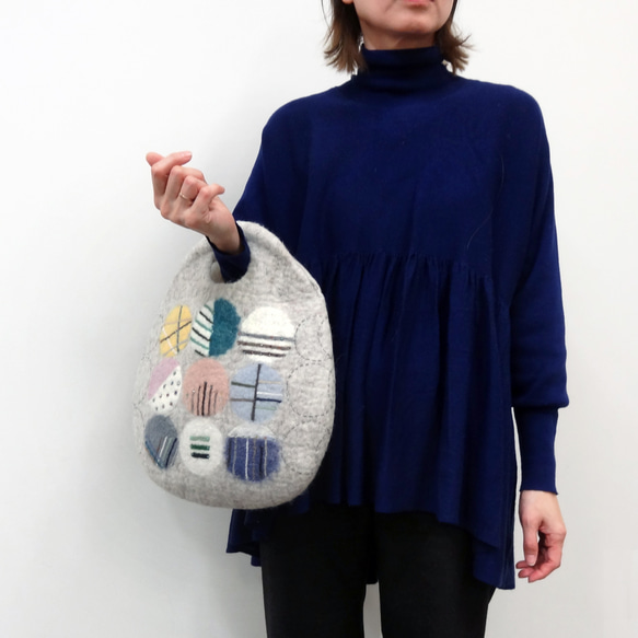 フェルトのたまごバッグ 8枚目の画像