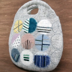 フェルトのたまごバッグ 4枚目の画像