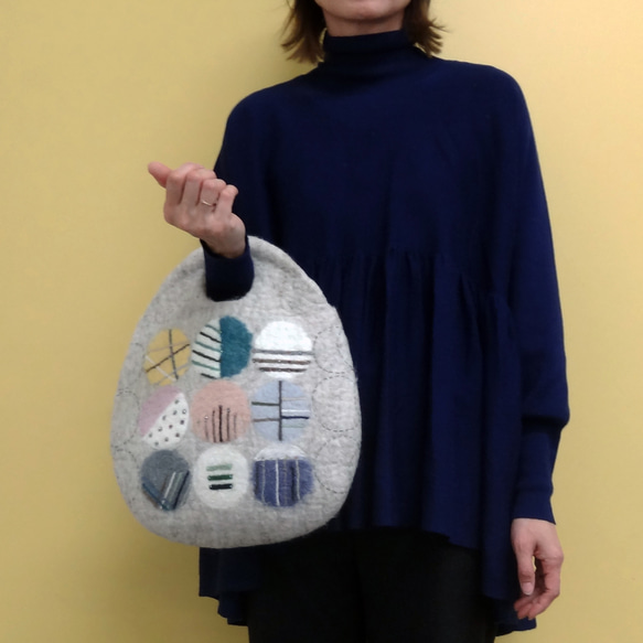 フェルトのたまごバッグ 7枚目の画像