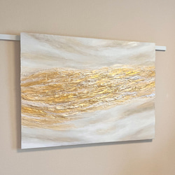 抽象画 金色フレーム付き 抽象画 金色フレーム付き