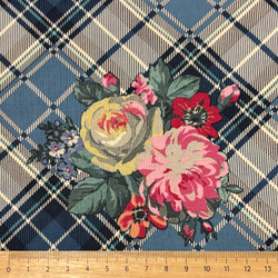 チェックにブーケ　yuwa  ２色あり 5枚目の画像