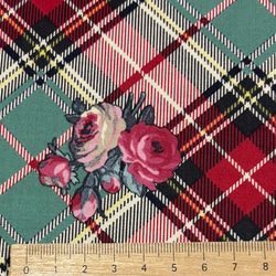 チェックにブーケ　yuwa  ２色あり 7枚目の画像