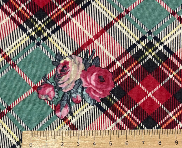 チェックにブーケ　yuwa  ２色あり 7枚目の画像