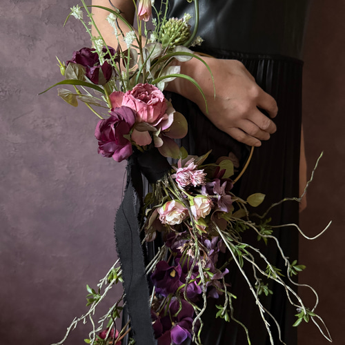 ウェディングブーケ/エレガントフープブーケ/リングブーケ