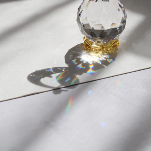 置き型✴︎省スペースに飾れる♪星読みの三日月サンキャッチャー［受注