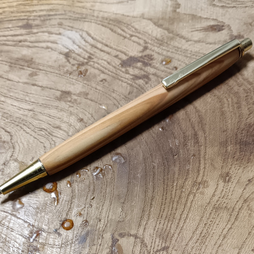直営店に限定 木製シャーペン0.5㎜屋久杉 ペン・筆記用具 蜜蝋クリーム仕上げ 文房具・ステーショナリー
