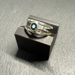 ｟silver｠ストーンクリップリング＿No.1＿11〜12号 5枚目の画像