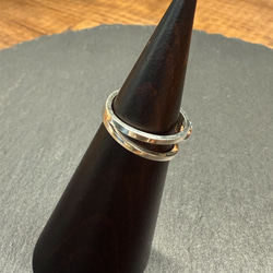 ｟silver｠ストーンクリップリング＿No.1＿11〜12号 4枚目の画像