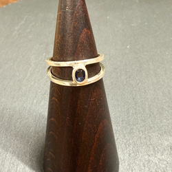 ｟silver｠ストーンクリップリング＿No.2＿13号 2枚目の画像